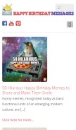How happybirthdaymsg.com looks like on a mobile device such as an iPhone.