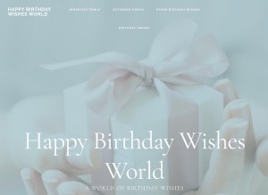 How happybirthdaywishesworld.com looks like on a tablet such as an iPad.
