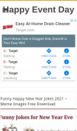 How happyeventday.com looks like on a mobile device such as an iPhone.