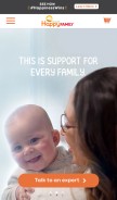 How happyfamilyorganics.com looks like on a mobile device such as an iPhone.