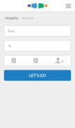 How happyrail.com looks like on a mobile device such as an iPhone.