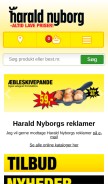 How harald-nyborg.dk looks like on a mobile device such as an iPhone.