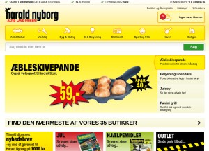How harald-nyborg.dk looks like on a tablet such as an iPad.