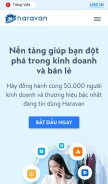 How haravan.com looks like on a mobile device such as an iPhone.