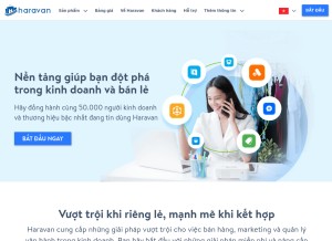 How haravan.com looks like on a tablet such as an iPad.