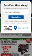 How harborfreight.com looks like on a mobile device such as an iPhone.