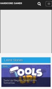 How hardcoregamer.com looks like on a mobile device such as an iPhone.