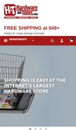 How hardwareandtools.com looks like on a mobile device such as an iPhone.