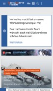 How hardwareinside.de looks like on a mobile device such as an iPhone.