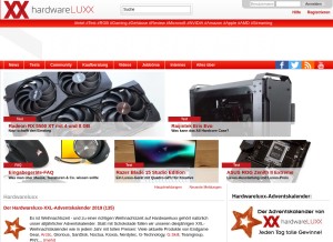 How hardwareluxx.de looks like on a tablet such as an iPad.