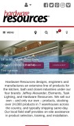 How hardwareresources.com looks like on a mobile device such as an iPhone.