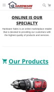 How hardwaresales.com looks like on a mobile device such as an iPhone.