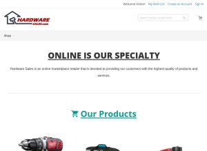 How hardwaresales.com looks like on a tablet such as an iPad.
