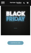 How harmankardon.com looks like on a mobile device such as an iPhone.