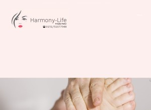 How harmony-life-gifhorn.de looks like on a tablet such as an iPad.
