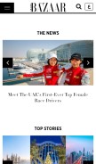 How harpersbazaararabia.com looks like on a mobile device such as an iPhone.