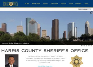 How harriscountyso.org looks like on a tablet such as an iPad.