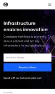 How hashicorp.com looks like on a mobile device such as an iPhone.