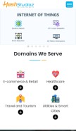 How hashstudioz.com looks like on a mobile device such as an iPhone.
