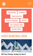 How hashtagbasketball.com looks like on a mobile device such as an iPhone.