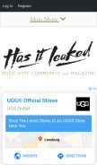 How hasitleaked.com looks like on a mobile device such as an iPhone.