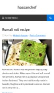 How hassanchef.com looks like on a mobile device such as an iPhone.