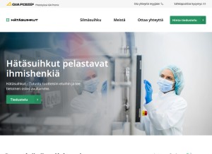 How hatasuihkut.com looks like on a tablet such as an iPad.