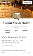How hatimdersi.tumblr.com looks like on a mobile device such as an iPhone.