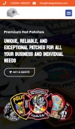 How hatspatches.com looks like on a mobile device such as an iPhone.