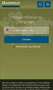 How hausfeld.com looks like on a mobile device such as an iPhone.