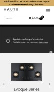 How hautekitchen.in looks like on a mobile device such as an iPhone.