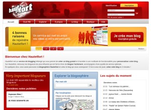How hautetfort.com looks like on a tablet such as an iPad.