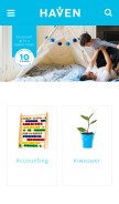How haven.co.nz looks like on a mobile device such as an iPhone.