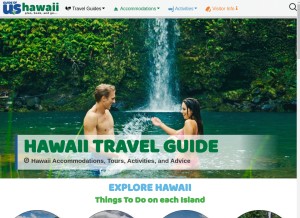 How hawaii-guide.com looks like on a tablet such as an iPad.
