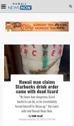How hawaiinewsnow.com looks like on a mobile device such as an iPhone.