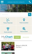 How hawaiipacifichealth.org looks like on a mobile device such as an iPhone.