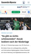 How haz.de looks like on a mobile device such as an iPhone.