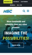 How hbci.com looks like on a mobile device such as an iPhone.