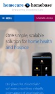 How hchb.com looks like on a mobile device such as an iPhone.