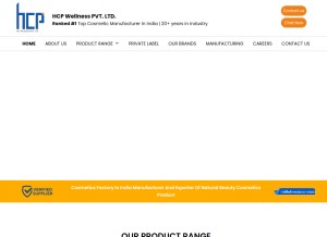 How hcpwellness.in looks like on a tablet such as an iPad.