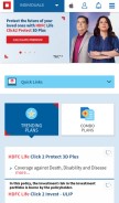 How hdfclife.com looks like on a mobile device such as an iPhone.