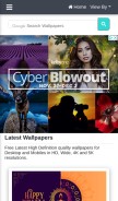 How hdnicewallpapers.com looks like on a mobile device such as an iPhone.