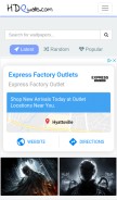 How hdqwalls.com looks like on a mobile device such as an iPhone.