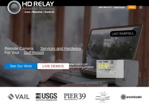 How hdrelay.com looks like on a tablet such as an iPad.