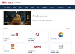How hdtvlertv.com looks like on a tablet such as an iPad.