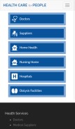 How healthcare4ppl.com looks like on a mobile device such as an iPhone.
