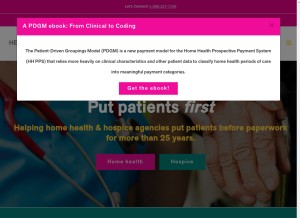 How healthcarefirst.com looks like on a tablet such as an iPad.