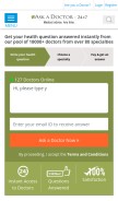 How healthcaremagic.com looks like on a mobile device such as an iPhone.