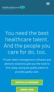 How healthcaresource.com looks like on a mobile device such as an iPhone.