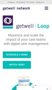 How healthloop.com looks like on a mobile device such as an iPhone.
